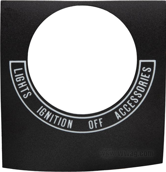 Decal / Sticker; for Dash panel; fits FLH 1968-1978, FX 1971; black / silver; width x height: 83 x 88 mm; replaces OEM HD 71300-68A; gross weight: 5 g