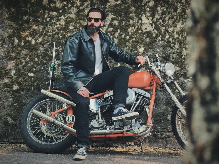 Leather jacket »Dakota« by Vanson Leathers; cowhide, black; size men: US 38 → EU 48; USA; gross weight: 2.6 kg