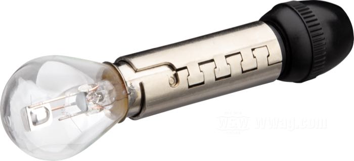 Glühlampenfassung von The Cyclery; für originale Scheinwerfer 1926-1928; Stahl / Kunststoff, vernickelt; Sockel: BA15d; mit 6 V Glühlampe; Europa; Bruttogewicht: 71 g