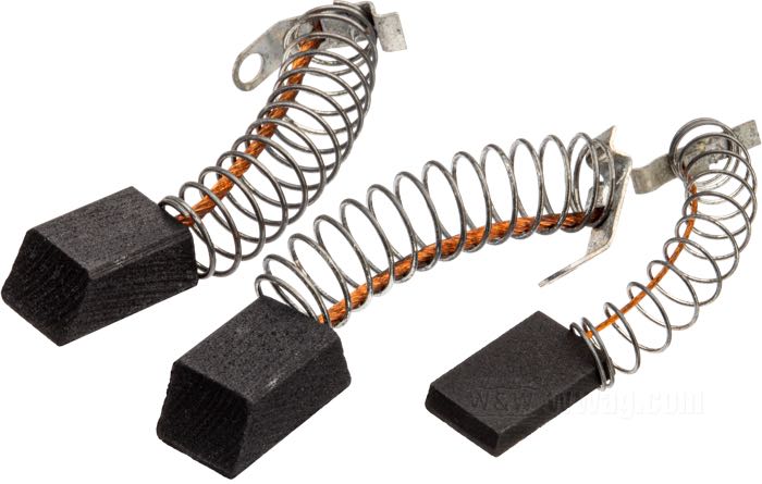 Brush set; for 6 V 3-brush generator; fits OHV-models 1941-52, WL 1932-52, Big Twin SV-models 1937-48; set of 3, with springs; replaces OEM HD 30425-32; gross weight: 20.4 g