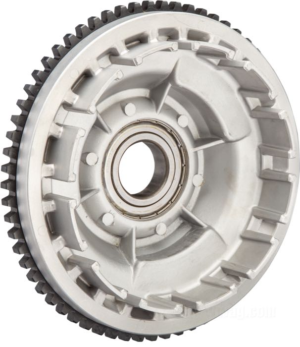 Campana frizione; atto per FXR tardi 1984, Softail tardi 1984-1985, FXEF 1985; acciaio; rimpiazza OEM HD 37702-84; peso lordo: 2.85 kg