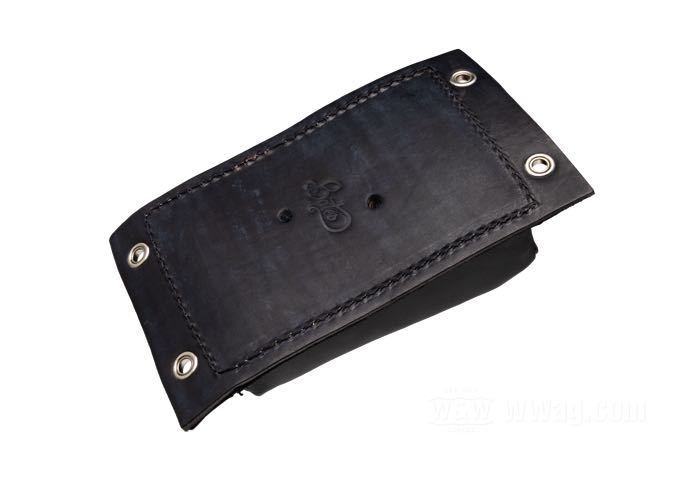 Pouf »Tuck & Roll«; small; vachette, noir, 4-Rib; longueur x largeur: 203 x 120 mm; USA; poids brut: 251.4 g
