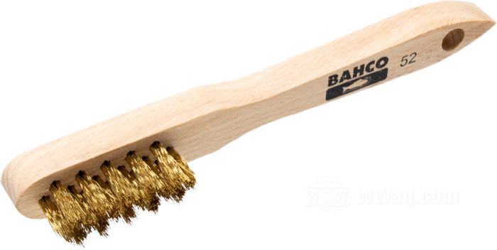 Wire brush by Bahco; brass / wood; length: 15 cm; gross weight: 20 g