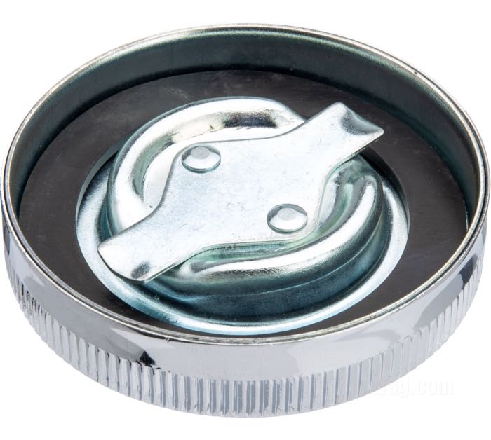 Öltankdeckel »Eaton«; für Öltank; passend für 45” (750cc) late 1941-1973; Stahl, verchromt; ersetzt OEM HD 61104-37; Bruttogewicht: 100 g