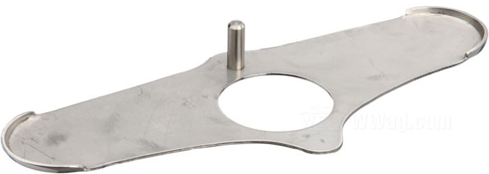 Coperchio; per piastre Offset; atto per Big Twin 1946-1948; acciaio inox, lucidato; rimpiazza OEM HD 2759-46 e 46551-46; peso lordo: 50 g