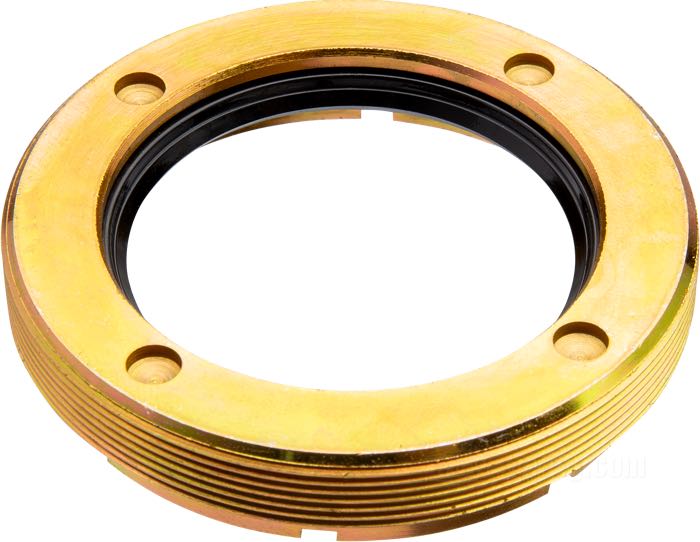 Paraolio di Colony; per Albero di trasmissione / Carter motore; atto per Big Twin 1955-1968; acciaio / gomma, filettatura sinistrorsa; con annello per vitare; rimpiazza OEM HD 24031-55; U.S.A.; peso lordo: 10 g