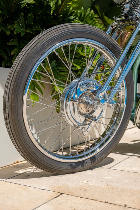 Tambor de freno; apropiado para Big Twin 1936-1948, Servi-Car 1941-1957, WLC; hierro fundido, cromado, con aletas de refrigeración; peso bruto: 4 kg