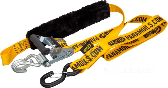 Correa tensora »Loadmaster« de PanAm; acero / nylon, amarillo; largo x ancho: 198 cm x 38 mm; EE. UU.; peso bruto: 1.12 kg