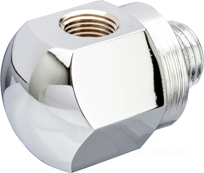 Adapter; für Öldruckmesser; für Rocker Box; passend für Modelle 1971-1984; Stahl, verchromt; Bruttogewicht: 90 g