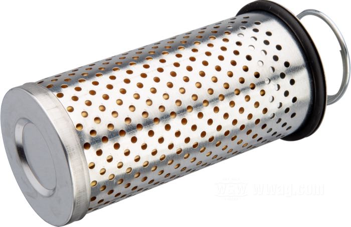 Filterelement von Perf-Form; passend für Modelle 1953-1982 mit Ölfilter im Tank; Stahl / Papier; ersetzt OEM HD 63837-92T; Bruttogewicht: 140 g
