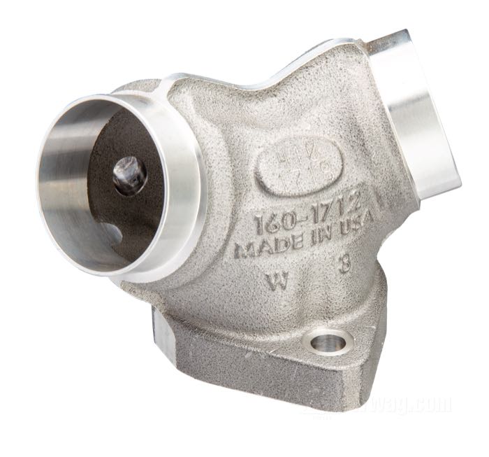 Pipe d'admission de S&S; adaptable à Twin Cam; pour carburateurs S&S Super B/E; poids brut: 290 g