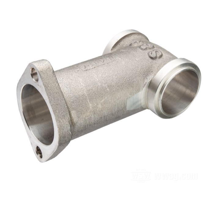 Colector de admisión de S&S; apropiado para Panhead 1955→, Knucklehead y Panhead →1954 transformado a junta O-Ring; largo: 13.7 mm; para carburadores S&S Super B/E; Ø int.: 47.5 mm; peso bruto: 280 g
