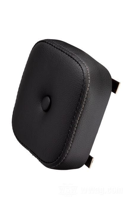 Back Pads; for Sissy Bar; for short uprights; synthetic leather, black; width x height: 150 x 150 mm; USA; gross weight: 440 g