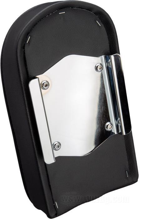 Back Pads by Khrome Werks; for Lowboy sissy bars; synthetic leather, black, buttons; W x H x D: 14 x 25 x 5 cm; gross weight: 630 g