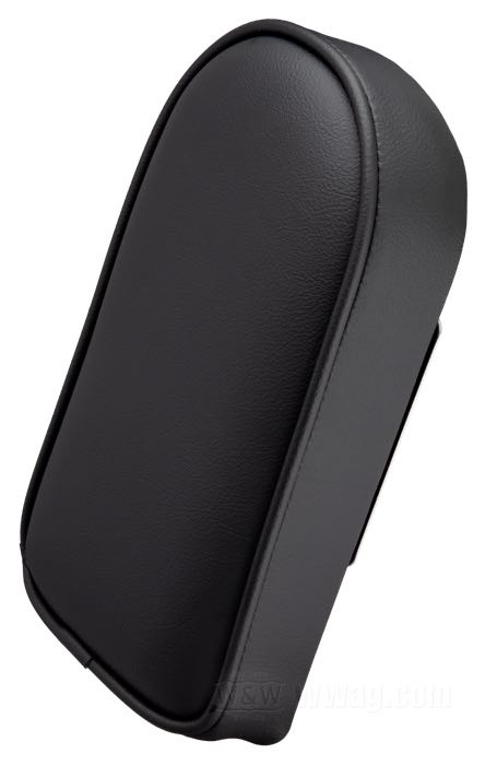 Cuscino schienale di Khrome Werks; per sissy bars Lowboy; similpelle, nero, liscio; L x A x P: 14 x 25 x 5 cm; peso lordo: 630 g