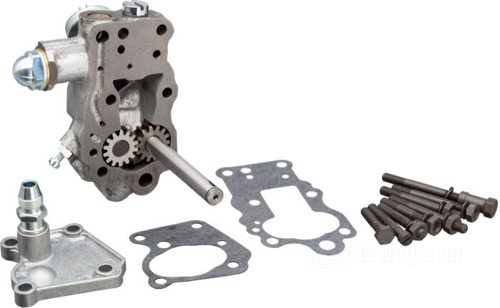 Ölpumpe; passend für OHV Big Twin 1950-1967; Gusseisen; ersetzt OEM HD 26201-48D; Bruttogewicht: 1.6 kg