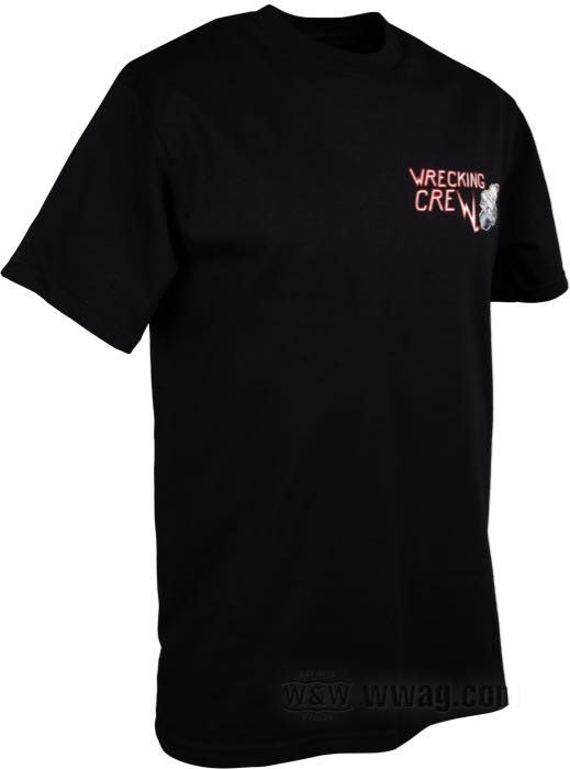 Maglietta »Sparkin Hot« di Wrecking Crew; cotone 200 g/m², nero, Stampa a 6 colori sul retro; taglia: S; peso lordo: 218.8 g