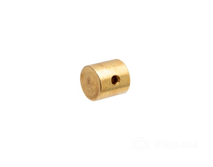 Nipplo da saldare  di Bates; per Leve manuali freno e frizione stile AMAL; ottone; lunghezza: 9.8 mm; Ø 9.7 mm; Germania; peso lordo: 6 g