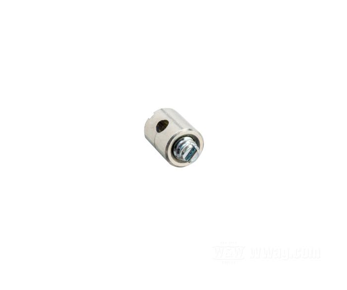 Nippolo a vite di Barnett; ottone; lunghezza: 7.62 mm; Ø 5.7 mm; Ø interno: 2.08 mm; U.S.A.; peso lordo: 1 g