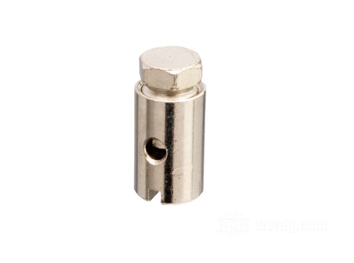 Nippolo a vite di Barnett; acciaio; Ø 9.6 mm; U.S.A.; peso lordo: 10 g