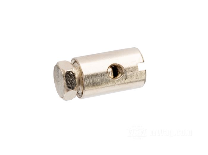 Nippolo a vite di Barnett; acciaio; Ø 9.6 mm; U.S.A.; peso lordo: 10 g