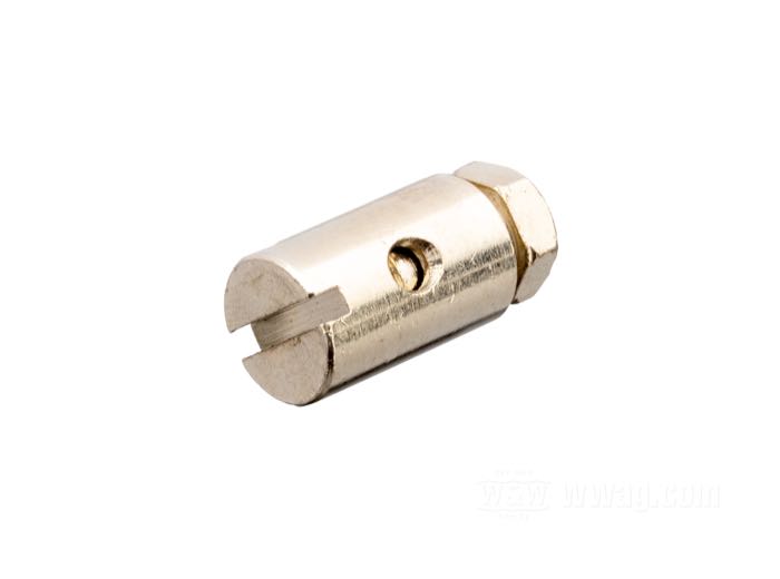 Nippolo a vite di Barnett; acciaio; Ø 9.6 mm; U.S.A.; peso lordo: 10 g