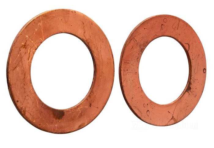 Rondella di spinta; per Volani; atto per Sportster 1957-1971; anche per volani Truett & Osborn; acciaio; Ø int. x Ø est.: 35.8 x 59 mm, spessore: 1.96 mm; rimpiazza OEM HD 23972-57A; peso lordo: 50 g