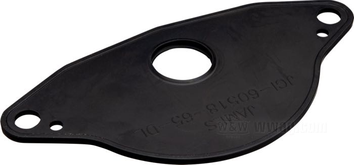 Dichtung von James Gaskets; für Startermotor; passend für FLH 1965-1982, FX 1971-1985 (außer Belt Drive Modelle); gummibeschichteter Stahl; ersetzt OEM HD 60516-65A, 60559-80 und 11101; Bruttogewicht: 30 g