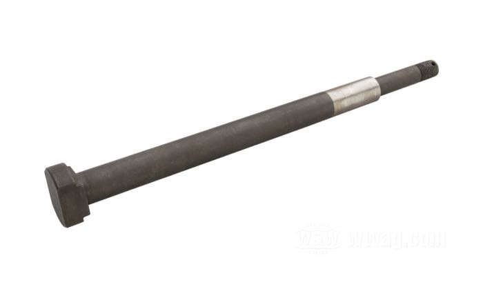 Perno posteriore; per Mozzo Star con cuscinetti conici; atto per modelli 750cc solo 1941-1952; acciaio, parkerizzato; lunghezza: 265 mm; Ø 17.5 mm; filettatura: 1/2”-20; Germania; peso lordo: 491 g