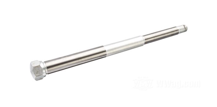 Eje delantero; para horquilla Springer; apropiado para Big Twin/WLC/Servi-Car 1936-1957; acero, CAD (método ZnNi); largo: 260 mm; Ø 17.5 mm; rosca: 1/2”-20; reemplaza OEM HD 43872-36; peso bruto: 440 g