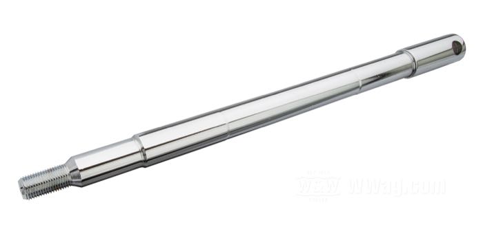 Vorderachse; passend für FL 1981-1984, FLT 1983-1987, FXWG, FXST 1984→; Stahl, verchromt; Länge: 327 mm; Ø 19 mm; Gewinde: 1/2”-20; ersetzt OEM HD 43346-83B; Bruttogewicht: 740 g