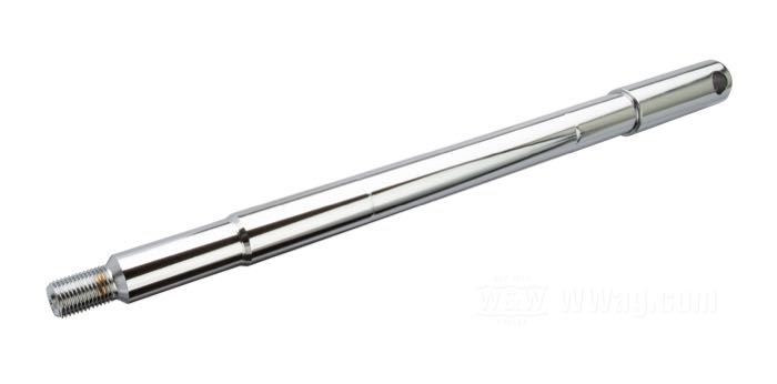 Vorderachse; passend für FL 1973-1980 und FXWG 1980-1983; Stahl, verchromt; Länge: 327 mm; Ø 19 mm; Gewinde: 1/2”-20; ersetzt OEM HD 43875-73; Bruttogewicht: 750 g
