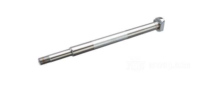 Perno posteriore; atto per 750 cc 1941-1952; acciaio, cromato; lunghezza: 265 mm; Ø 11/16”; filettatura: 1/2”-20; rimpiazza OEM HD 41551-41; peso lordo: 460 g