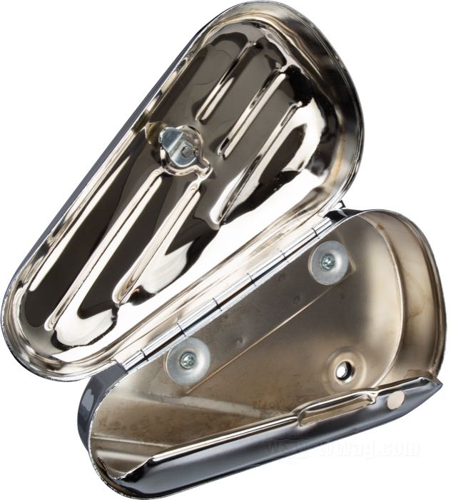 Mounting kit; for Tool box; fits models 1935-1961; steel, CAD (ZnNi process); replaces OEM HD 2402, 64472-35, 64474-40, and 2424; gross weight: 130 g