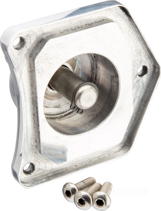 Pulsante avviamento; per Solenoide; atto per motorini 1991→; alluminio fuso / acciaio, lucidato; con viti di accaio inox; peso lordo: 130 g