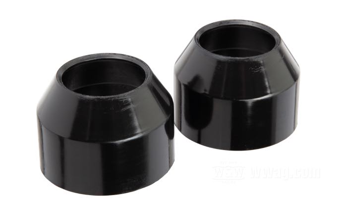 Guardapolvo; para horquilla Kayaba; apropiado para Sportster 1973-1974, FX 1973-1978 (primera serie); goma, negro; reemplaza OEM HD 45983-73; peso bruto: 50 g