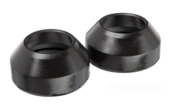 Dust cover; fits FX(D)WG, FXST 1980-2017; rubber, black; replaces OEM HD 45420-80; gross weight: 80 g