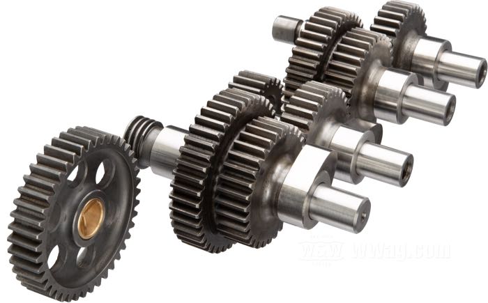 Cam shafts by The Cyclery; fits V models 1934-1936; steel; valve lift (IN/EX): 10.7/10.7 mm; replaces OEM HD 613-30A, 611-30C, 610-30B, 612-34A, 619-30, and 604-30; Europe; gross weight: 2.3 kg