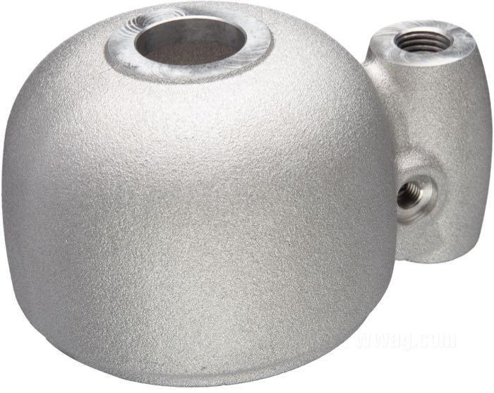 Cuba del flotador; para Flathead 1929-1958, salvo modelos K; aluminio fundido, natural, sin orificio de drenaje; con eje de la horquilla del flotador, tapón; reemplaza OEM HD 1267-24 y 27370-24; Europa; peso bruto: 180 g