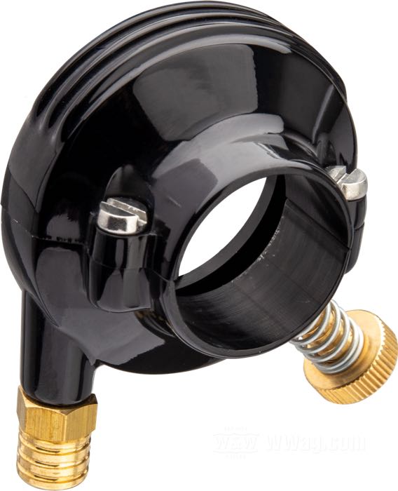 Cocotte de poignée d'accélération »Deluxe« de Kustom Tech; alu forgé, noir; filetage: M6; Italie; poids brut: 95 g