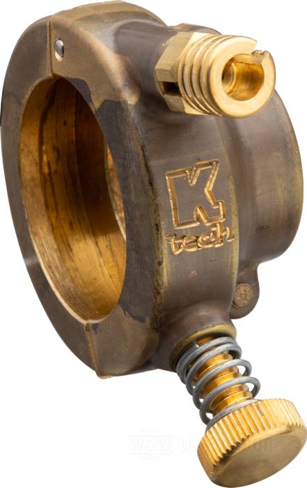 Cocotte de poignée d'accélération »Deluxe« de Kustom Tech; laiton, naturel; filetage: M6; Italie; poids brut: 180 g