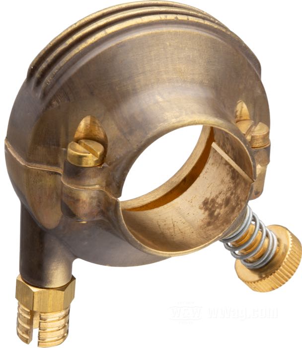 Cocotte de poignée d'accélération »Deluxe« de Kustom Tech; laiton, naturel; filetage: M6; Italie; poids brut: 180 g