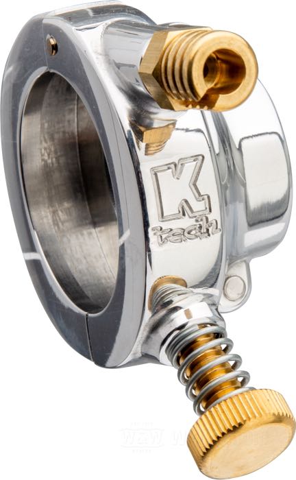 Cocotte de poignée d'accélération »Deluxe« de Kustom Tech; alu forgé, poli; filetage: M6; Italie; poids brut: 100 g