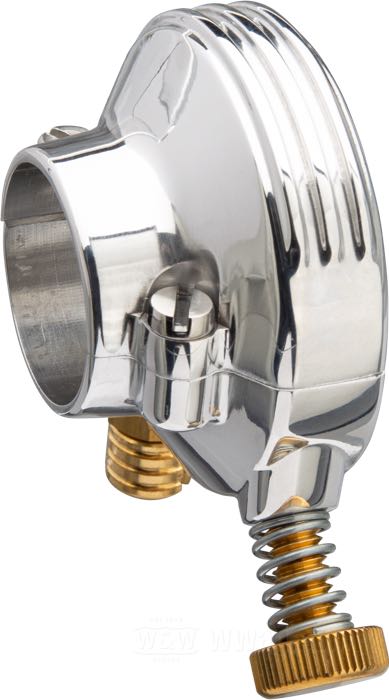 Cocotte de poignée d'accélération »Deluxe« de Kustom Tech; alu forgé, poli; filetage: M6; Italie; poids brut: 100 g