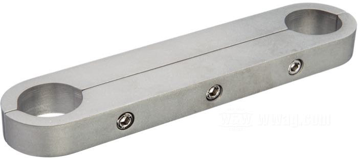 Stabilisateur de fourche de Reverb; adaptable à K, XL, FX 1954-1972; pour fourreaux de Ø 33.4 mm; alu billet, poli au tonneau; longueur x largeur: 50 x 220 mm; grosseur: 20 mm; Japon; poids brut: 476 g