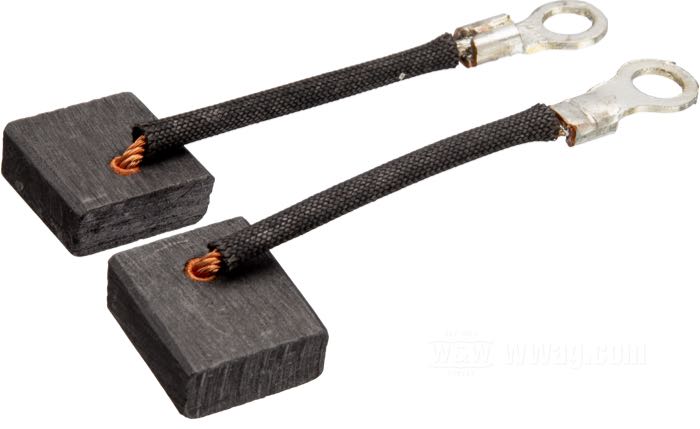 Set spazzole di Cycle Electric; per tutti i generatori 6V e 12V a due spazzole; atto per FL 1958-1969, Sportster 1958-1981; rimpiazza OEM HD 30426-58; AVVERTENZA: Non sono adatte ai generatori raffreddati a ventola!; peso lordo: 10 g