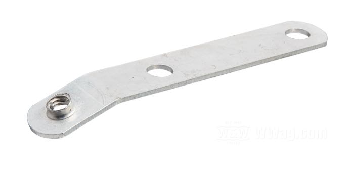Supporto; per Fermacavo / Guaina di cavo; regolazione fasatura; acciaio, CAD (procedimento ZnNi); lunghezza x larghezza: 95 x 16 mm; filettatura: 1/4”-24; rimpiazza OEM HD 56628-47; peso lordo: 18.2 g