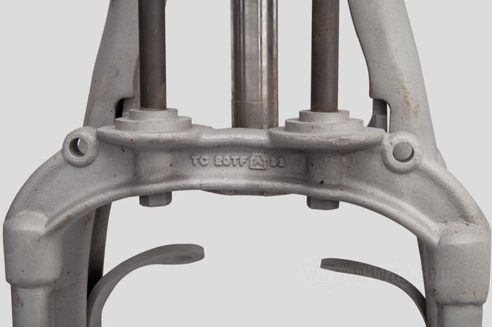 Kit de fourches rigide et amortisée de Cannonball; pour fourche Cannonball I-Beam Springer; acier, naturel; poids brut: 11 kg