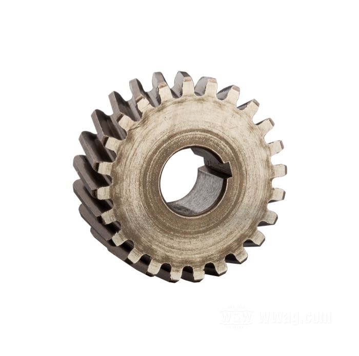 Pignon d'entraînement; pour Pompe à huile; adaptable à Big Twin 1973-1998 (Softail →1999); acier, 24 dents; remplace OEM HD 26345-73; poids brut: 70 g