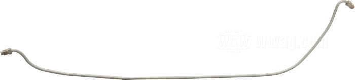 Brake line by Strange Bird; fits FL/FLH 1963-1969; tee to frame; steel, CAD (ZnNi process); length: 65 cm; position: rear; connection thread: 3/8” IF; replaces OEM HD 42301-58A; USA; gross weight: 75.2 g